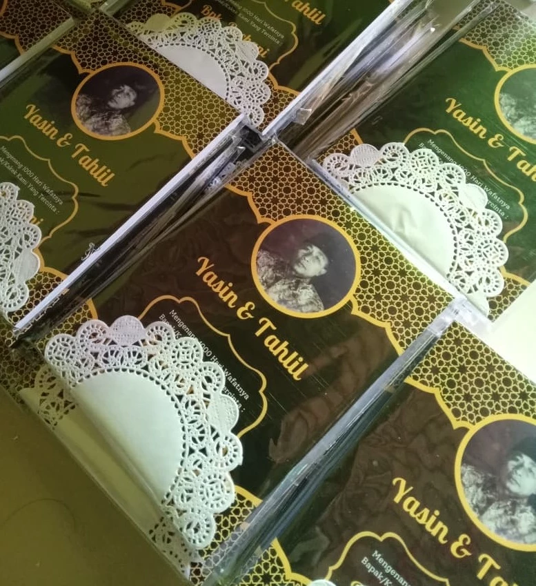 Custom buku yasin rinonce print