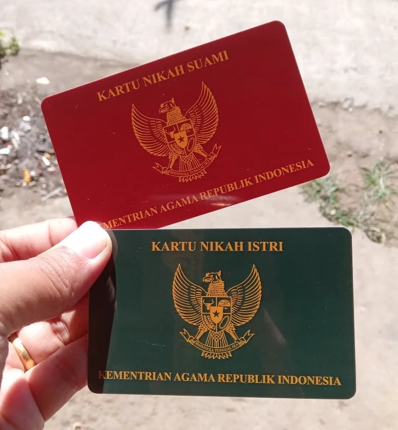 Id card kartu nikah rinonce print